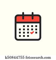 Time management and Schedule icon for upcoming event Time management and Schedule icon for upcoming event