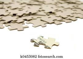 us dollar and  puzzle