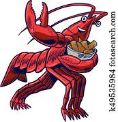 ציור היתולי, כראיפיש, ב, heisman, הנח, עם, תירס, ו, תפוחי אדמה