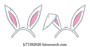 Rabbit Ears Clip Art | Our Top 1000+ Rabbit Ears Vectors | Fotosearch
