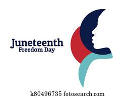 Juneteenth, June 19. Holiday concept. Template for background, banner, card, poster with text inscription. Vector EPS10 illustration.