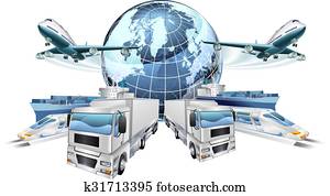 Logistics Transport Concept Logistics Transport Concept