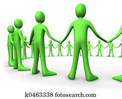 אחד, אנשים, -, ירוק