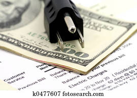 concept of expensive energy bill