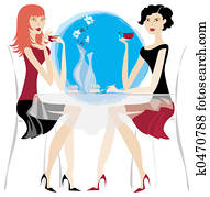 Girls grinking coffee Girls grinking coffee