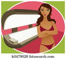 Tanning Bed - Brunette Tanning Bed - Brunette