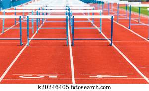  track with obstacles