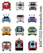 Transportation icons Transportation icons