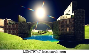 castelo, de, a, mouros