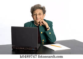 sênior, escritório, executivo