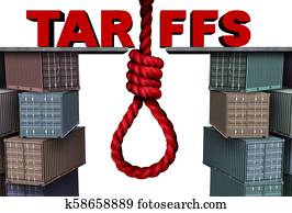 Tariffs Danger Concept Tariffs Danger Concept