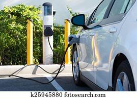 carro elétrico, encarregando