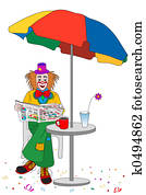 Clown tea time Clown tea time