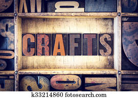 Crafts Concept Letterpress Type Crafts Concept Letterpress Type