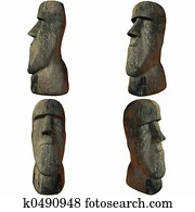 An easter island head