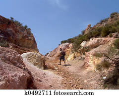 hiking at Vulcano island