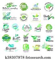 Natural cosmetics labels Natural cosmetics labels
