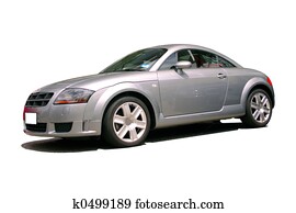 silver sports car