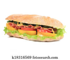 tasty sandwich with ham and vegetables tasty sandwich with ham and vegetables