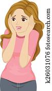 Teen Girl Afraid Teen Girl Afraid
