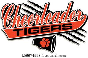tigres, cheerleader