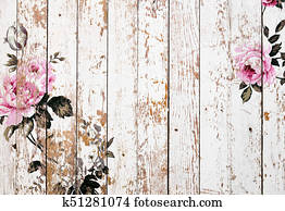 מרופט, אופנתי, ורדים, ב, טקסטורה מעץ