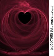 Black Heart Pink Swirls Black Heart Pink Swirls