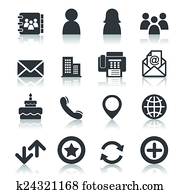 Contact icons Contact icons