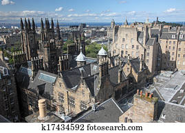 Edinburgh in Scotland, UK