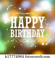 Happy Birthday Typography Background Happy Birthday Typography Background