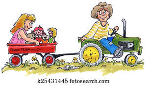 kids on a tractor kids on a tractor