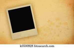 photo frame with yellowed copy space