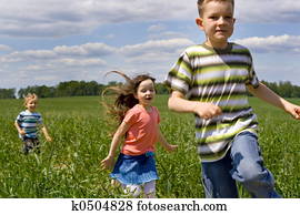 running children running children