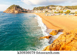 Tossa de Mar Beach. Costa Brava.
