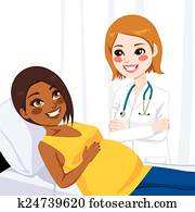 African American Pregnant Woman