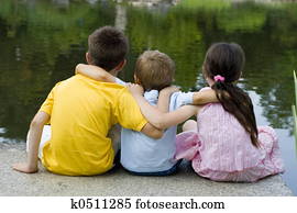 children on lake children on lake