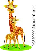 mother and baby giraffe mother and baby giraffe