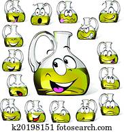 Olive oil bottle cartoon Olive oil bottle cartoon