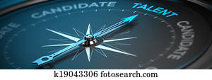 talent, erhvervelse, -, rekrutering, begreb