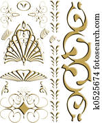abstract swirl gold abstract swirl gold