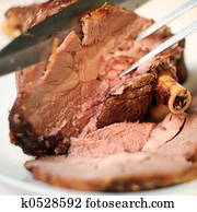Carving lamb Carving lamb