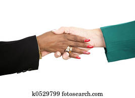 femininas, aperto mão