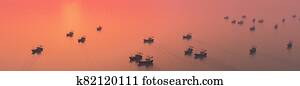 fishing boat in the sea fishing boat in the sea