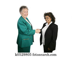 negócio, aperto mão