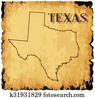 Old Texas Map Old Texas Map