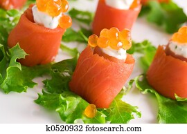 Salmon rolls Salmon rolls