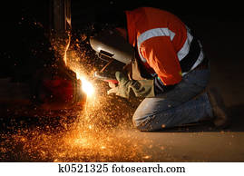 soldadura, faíscas