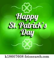 vetorial, patrick st, dia, fundo, silício