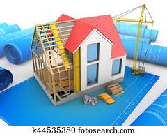 3d house structure 3d house structure