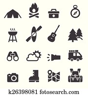 camping icon camping icon